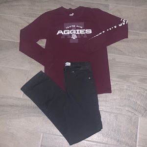 A&M Shirt/Pants Outfit, Boys Sz 14